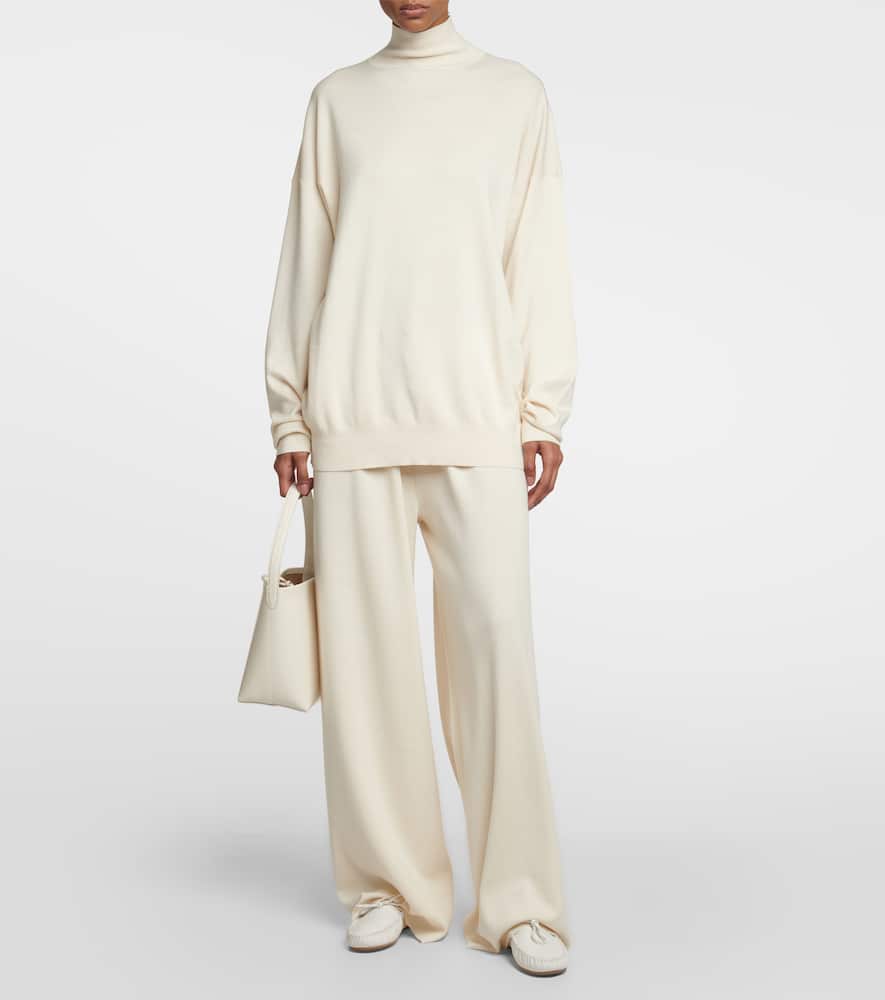 The Row Lucca leather moccasins