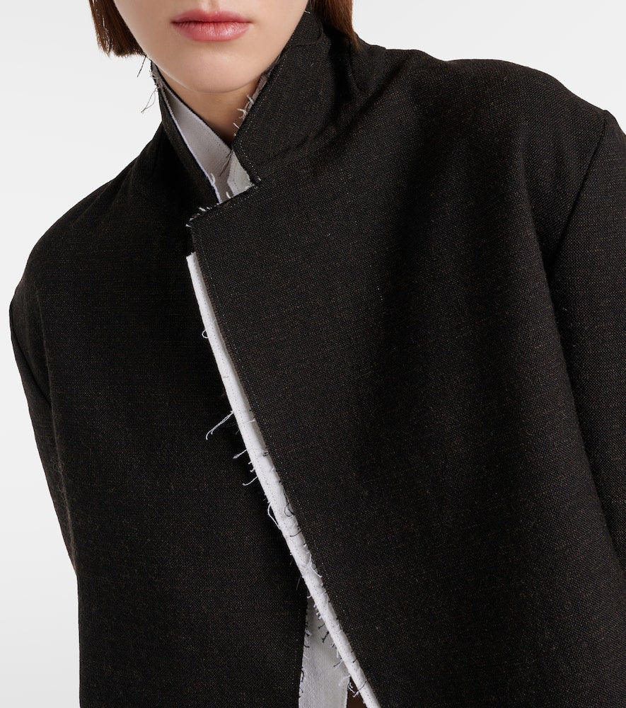 The Row Lysandre cotton and wool-blend blazer