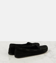 The Row Mabel suede loafers