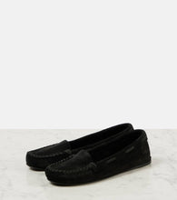 The Row Mabel suede loafers