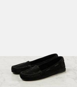 The Row Mabel suede loafers