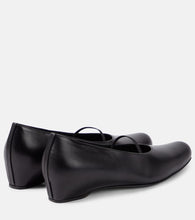 The Row Marion leather ballet flats