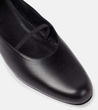 The Row Marion leather ballet flats