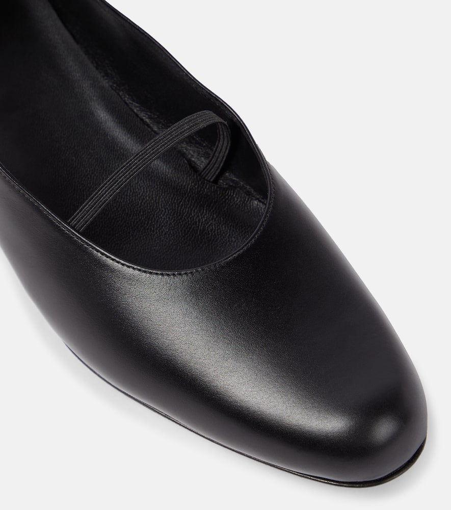 The Row Marion leather ballet flats
