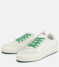 The Row Marley suede-paneled leather sneakers