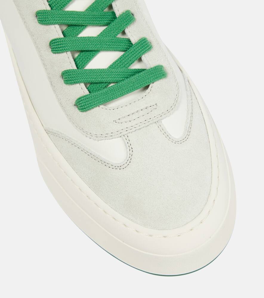 The Row Marley suede-paneled leather sneakers