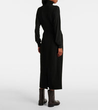 The Row Matias wool-blend midi skirt