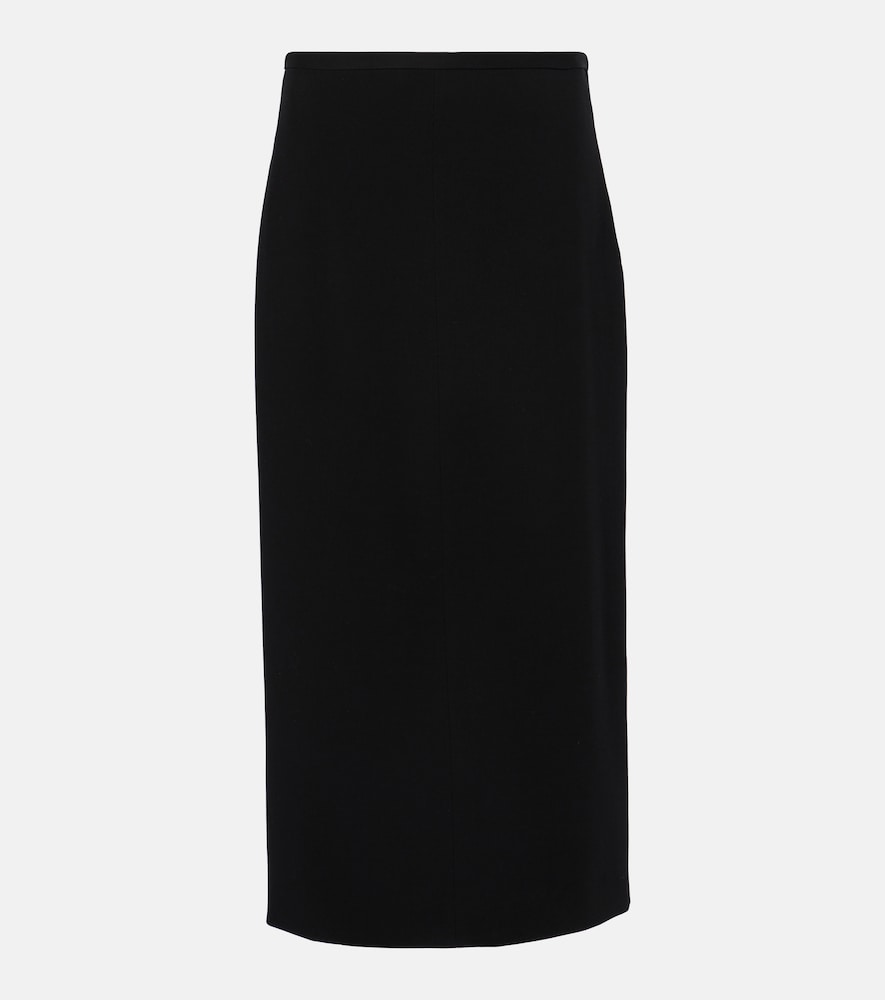 The Row Matias wool-blend midi skirt - Row Matias羊毛混纺中长裙