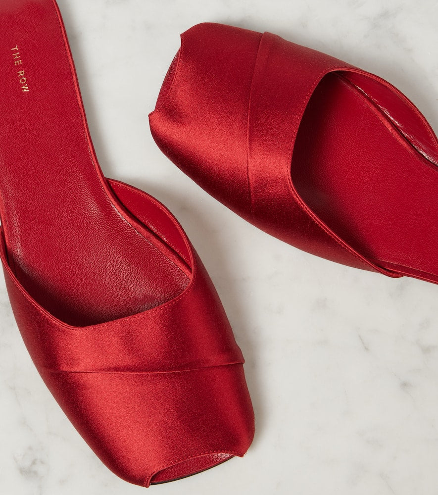 The Row Milla satin flats