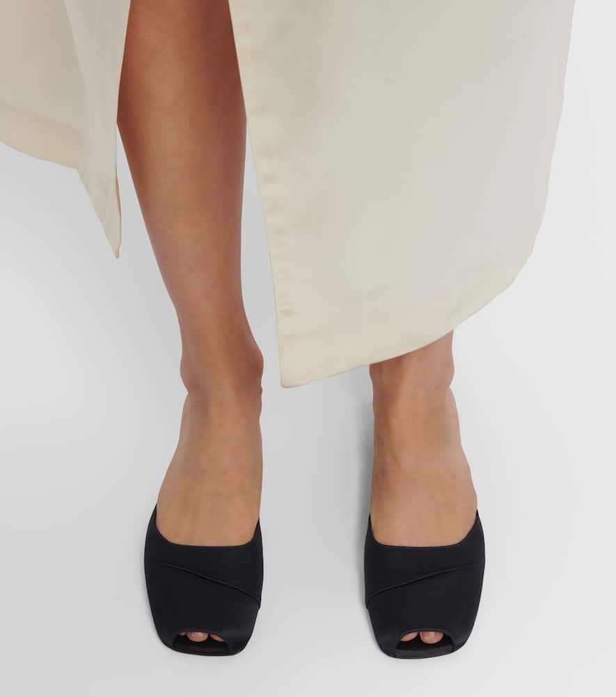 The Row Milla satin slides