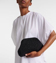 The Row Mira raffia-effect clutch
