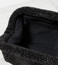 The Row Mira raffia-effect clutch