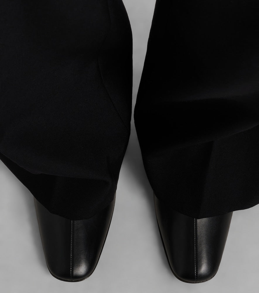 The Row Mona leather ankle boots
