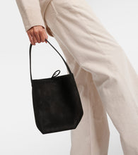 The Row N/S Park Small suede tote bag