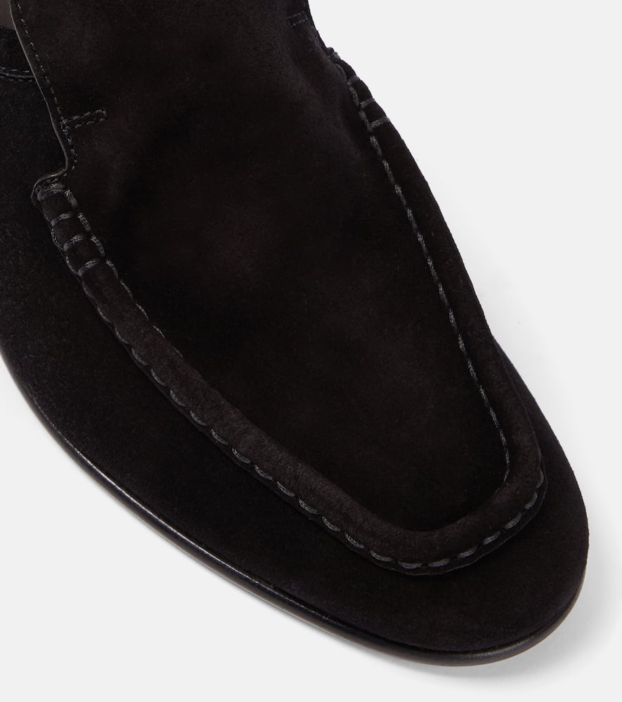 The Row New Soft suede loafers