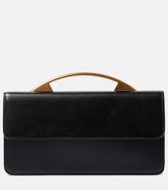 The Row Nia leather shoulder bag. Shop The Row Top-Handle Bags for women now.