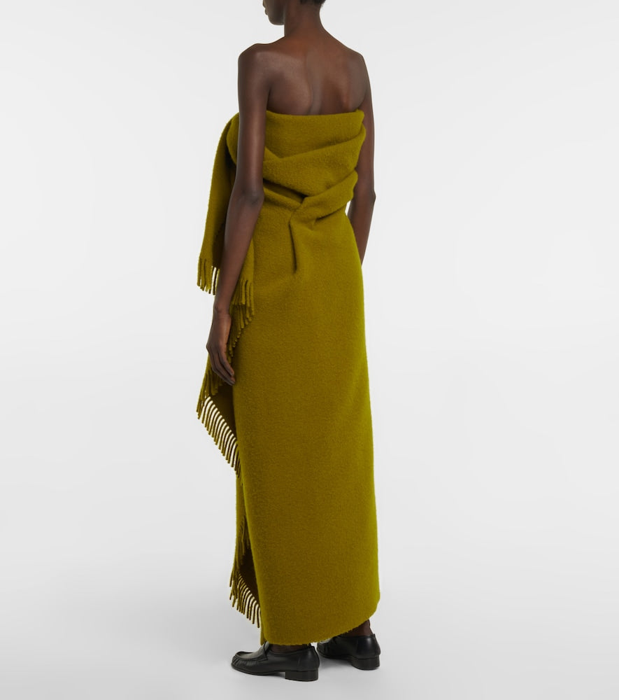 The Row Nimah wool and mohair maxi dress