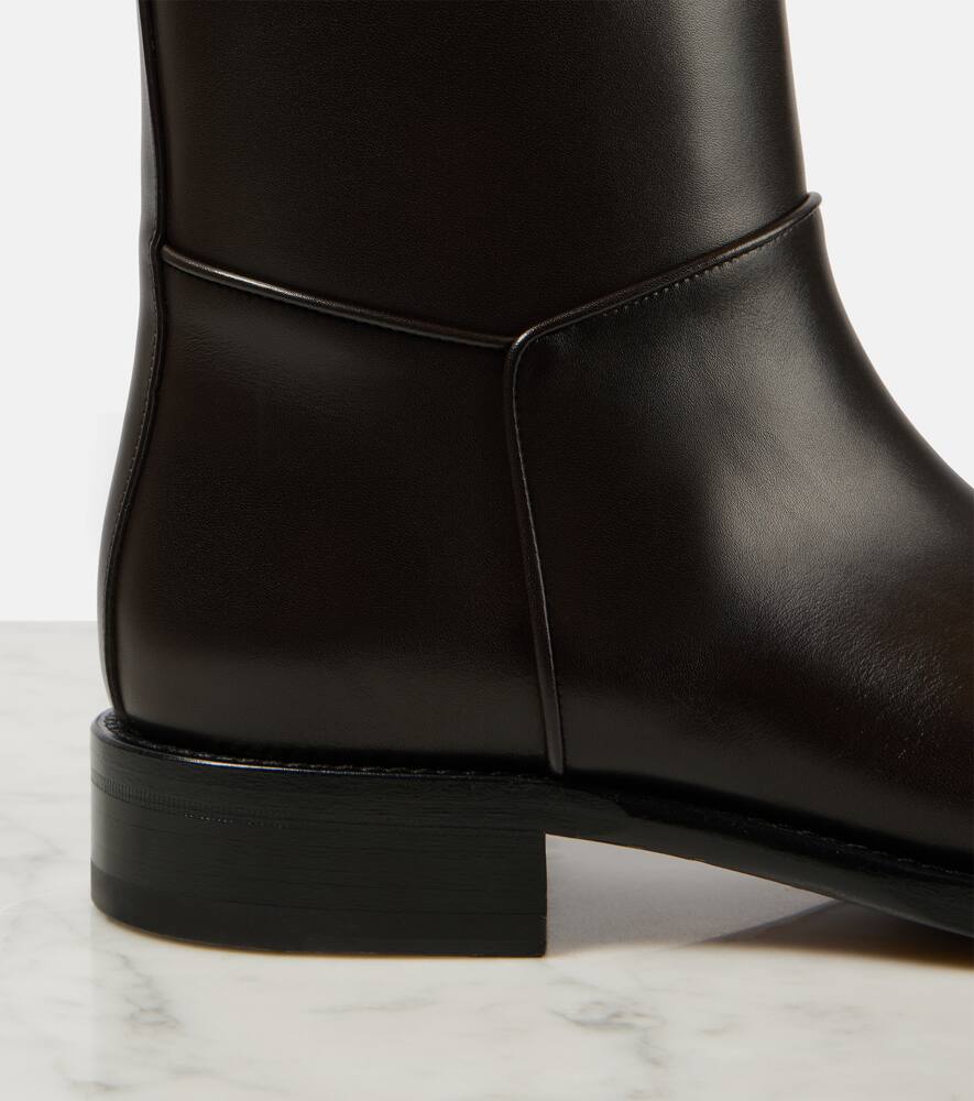 The Row Nobilis leather ankle boots