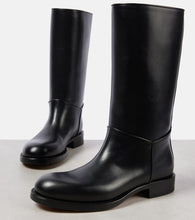 The Row Nobilis leather knee-high boots