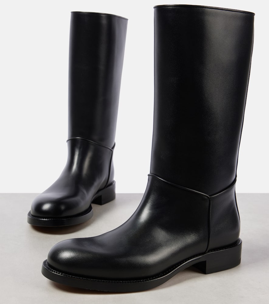 The Row Nobilis leather knee-high boots