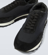 The Row Owen Runner suede-trimmed sneakers