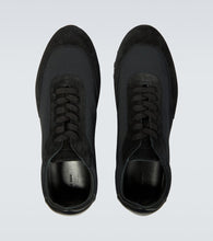 The Row Owen Runner suede-trimmed sneakers