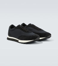 The Row Owen Runner suede-trimmed sneakers