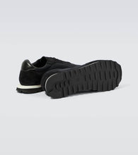 The Row Owen Runner suede-trimmed sneakers
