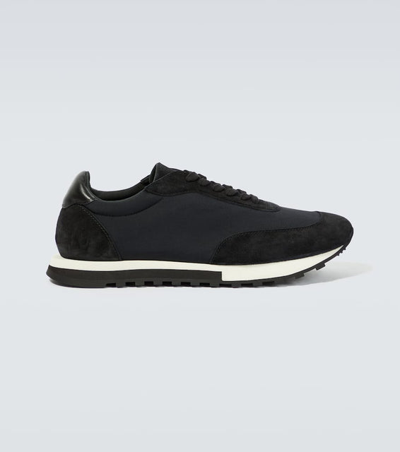 The Row Owen Runner suede-trimmed sneakers
