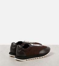 The Row Owen leather-trimmed sneakers