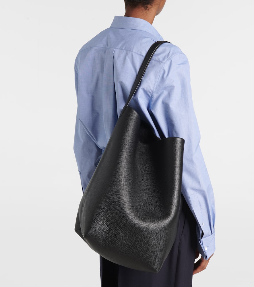 The Row Park Large N/S leather tote bag