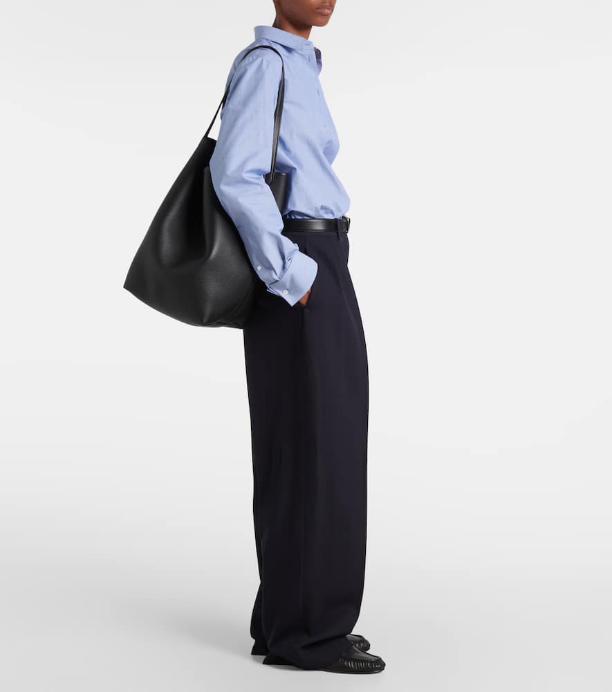 The Row Park Large N/S leather tote bag