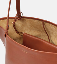 The Row Park Tote Three leather tote bag
