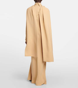 The Row Pascal draped silk crêpe maxi dress