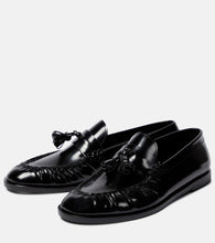 The Row Patent leather loafers