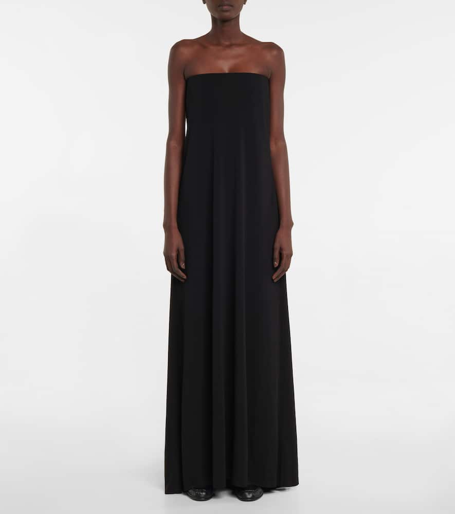 The Row Pau strapless cady gown