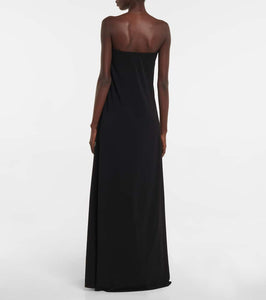 The Row Pau strapless cady gown