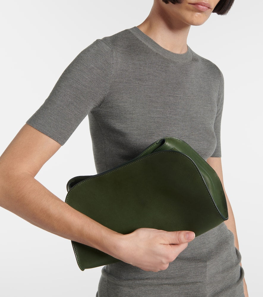 The Row Peggy Small leather shoulder bag