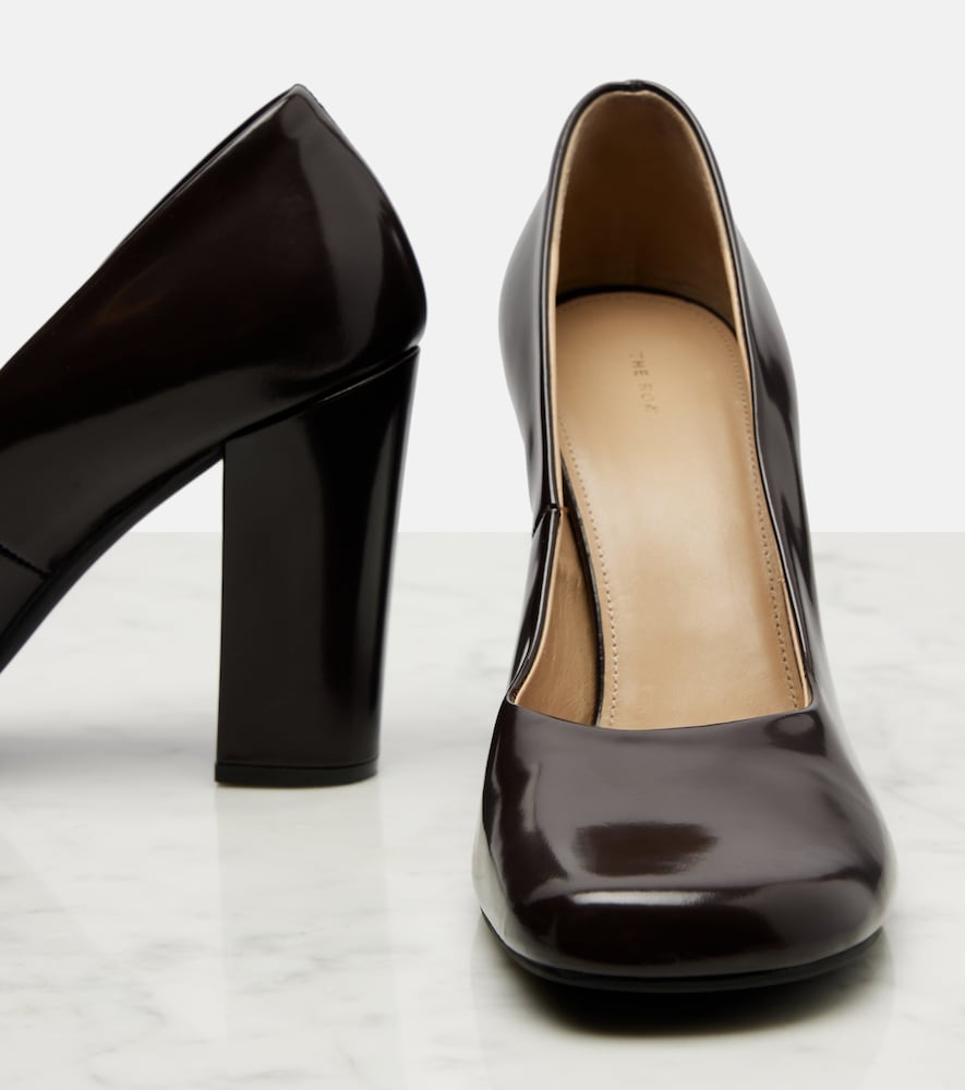 The Row Penelope leather pumps