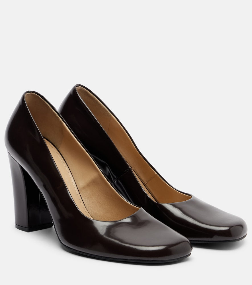The Row Penelope leather pumps
