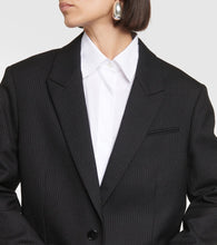 The Row Pinstripe single-breasted virgin wool blazer