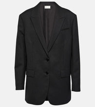 The Row Pinstripe single-breasted virgin wool blazer