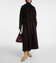 The Row Poseidone suede coat