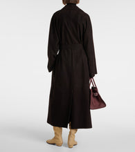 The Row Poseidone suede coat