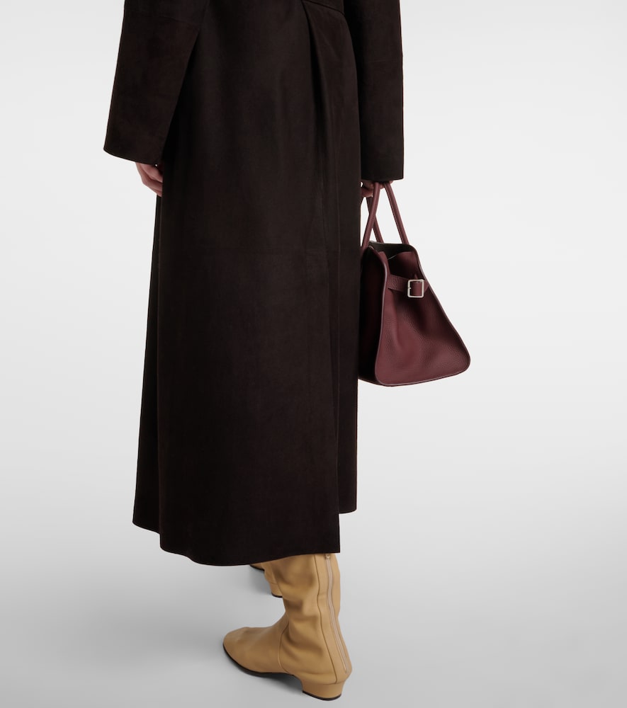 The Row Poseidone suede coat