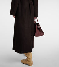 The Row Poseidone suede coat