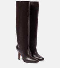The Row Prudence leather knee-high boots