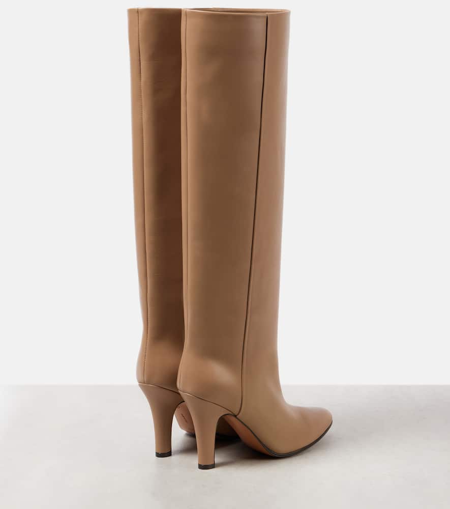 The Row Prudens leather knee-high boots