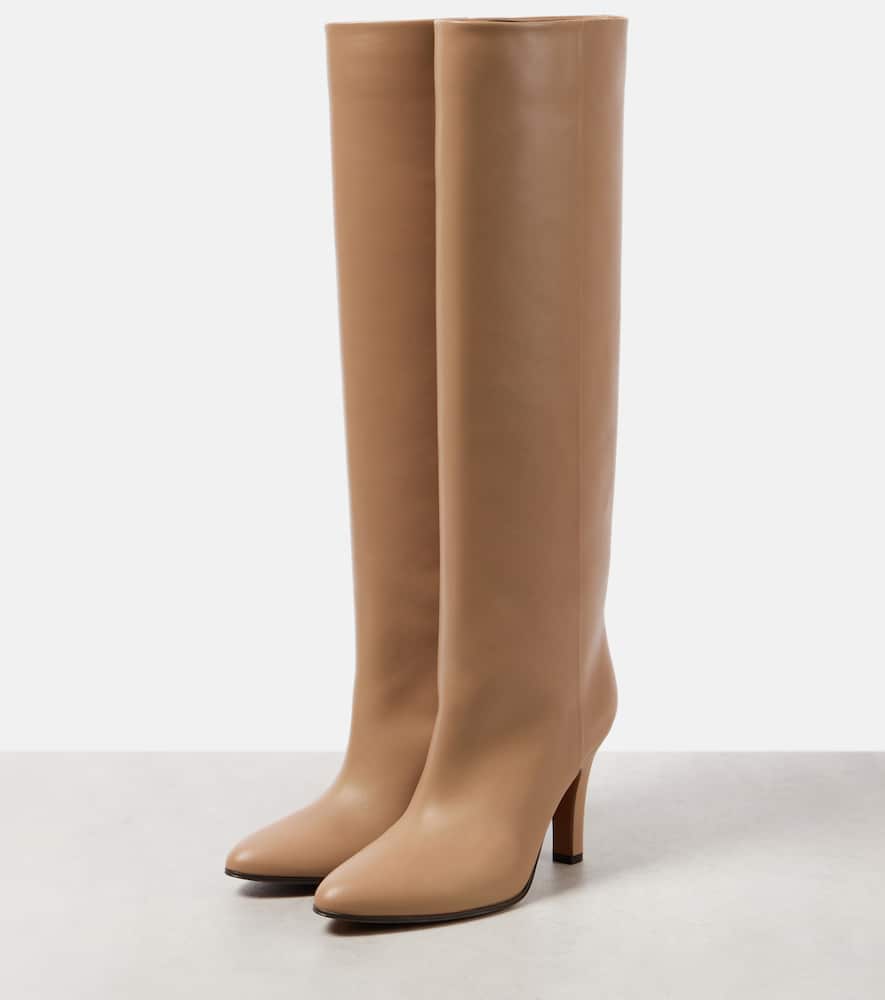 The Row Prudens leather knee-high boots