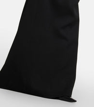 The Row Rhea open-back wool-blend gown